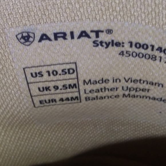 Ariat square toe boots